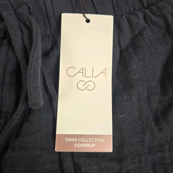 CALIA by Carrie Underwood Women XS Pure Black Dolphin Swim Coverup Lounge Shorts - Picture 5 of 6